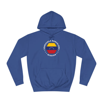 Venezuela Barcelona Mission Flag Logo (White Border) College Hoodie - Latter-Day Saint LDS Missionary Gift - Book of Mormon