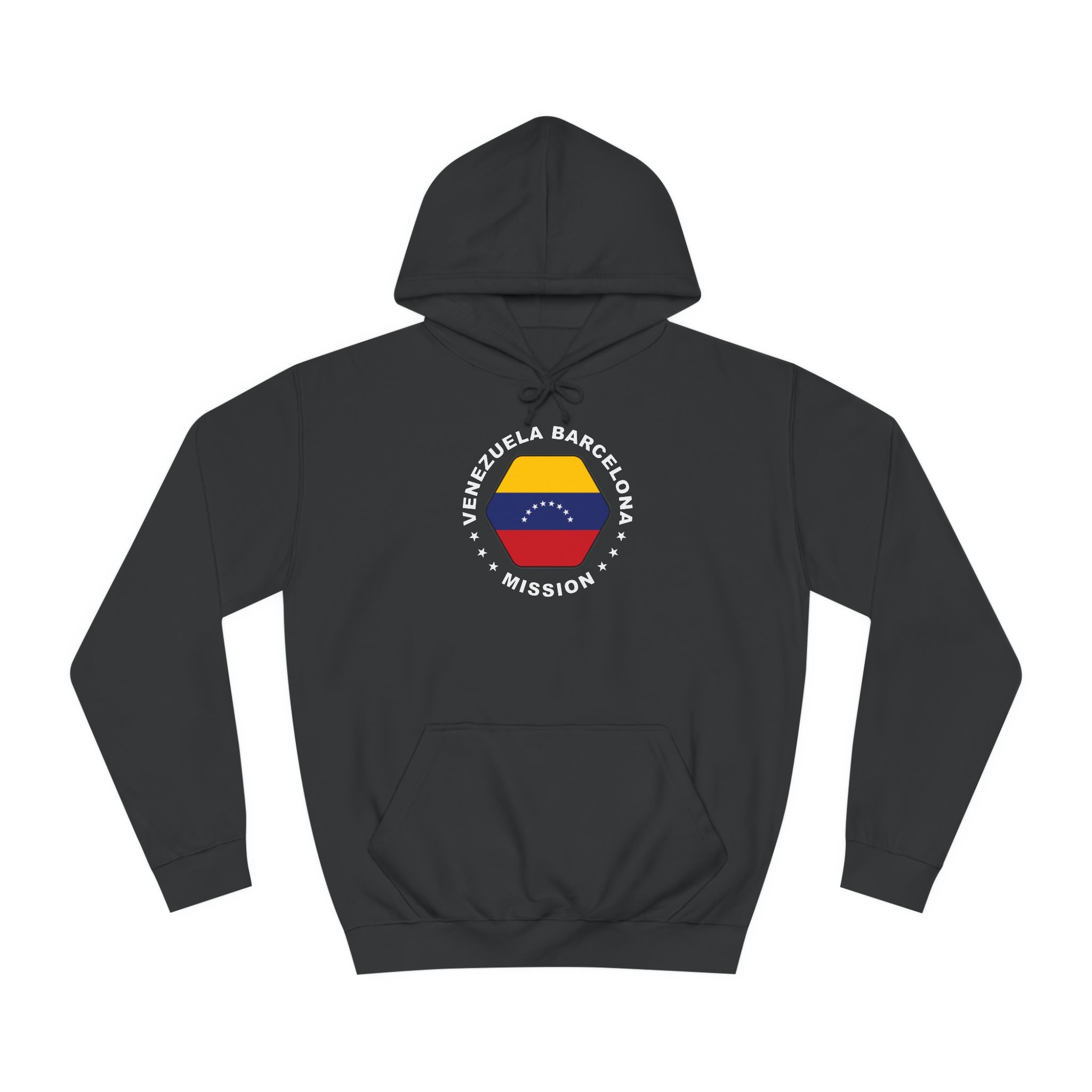 Venezuela Barcelona Mission Flag Logo (White Border) College Hoodie - Latter-Day Saint LDS Missionary Gift - Book of Mormon