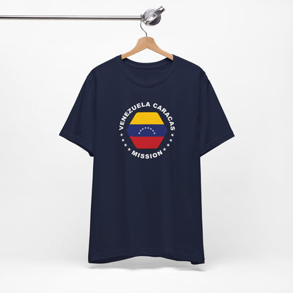 Venezuela Caracas Mission Circular Flag T-shirt - Latter-Day Saint LDS Missionary Gift - Book of Mormon