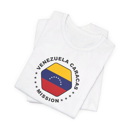 Venezuela Caracas Mission Circular Flag T-shirt - Latter-Day Saint LDS Missionary Gift - Book of Mormon