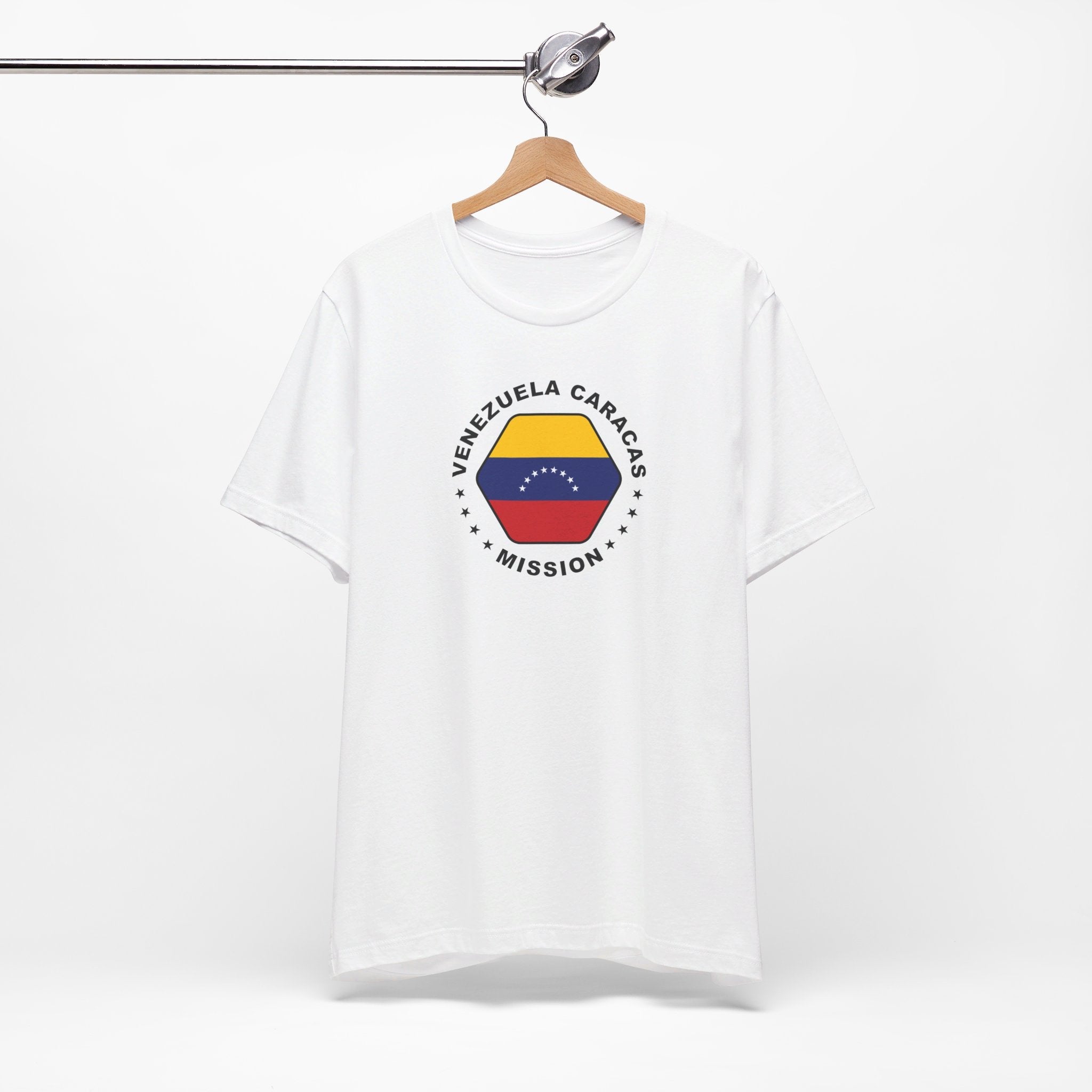 Venezuela Caracas Mission Circular Flag T-shirt - Latter-Day Saint LDS Missionary Gift - Book of Mormon