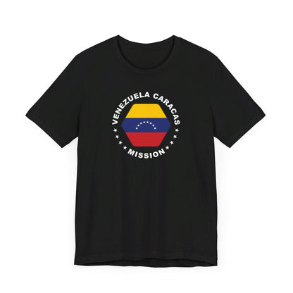 Venezuela Caracas Mission Circular Flag T-shirt - Latter-Day Saint LDS Missionary Gift - Book of Mormon