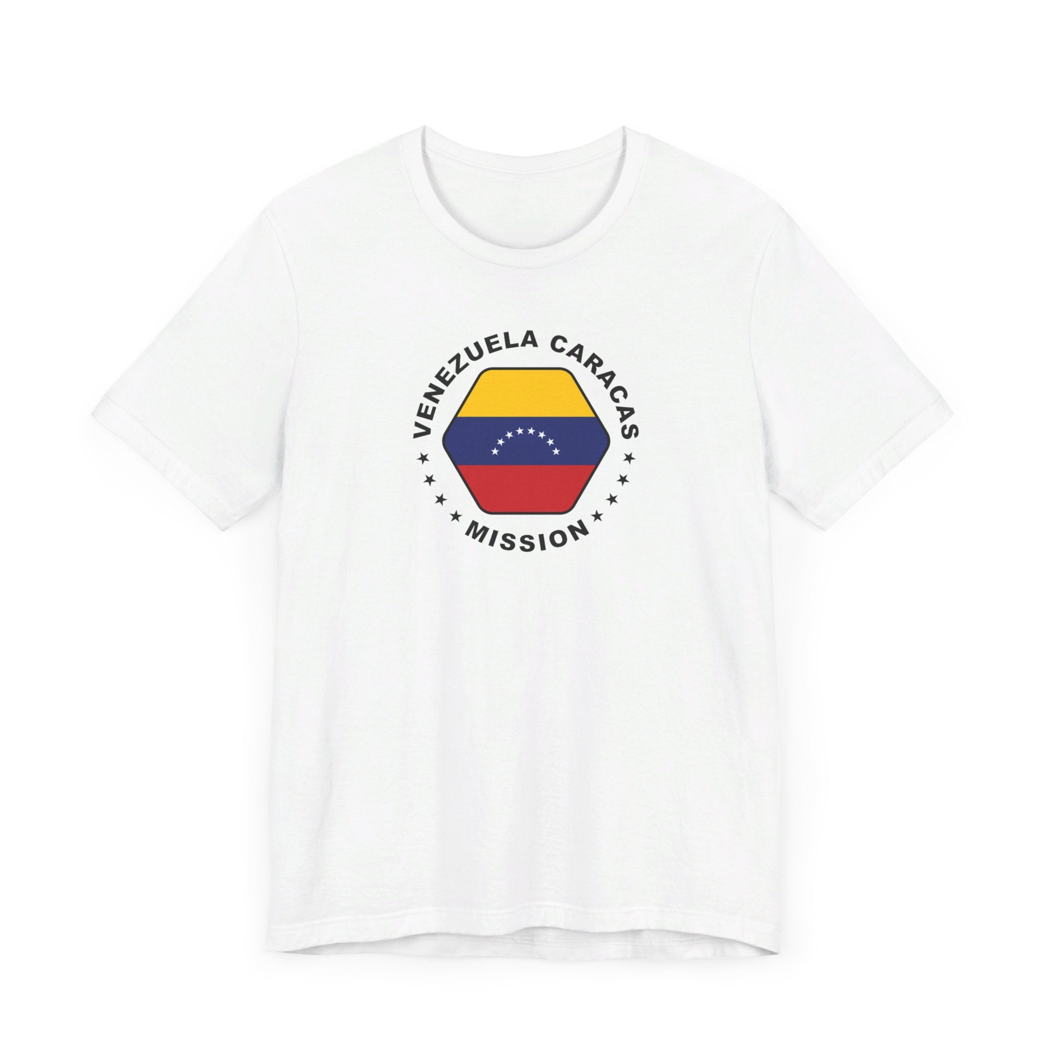 Venezuela Caracas Mission Circular Flag T-shirt - Latter-Day Saint LDS Missionary Gift - Book of Mormon