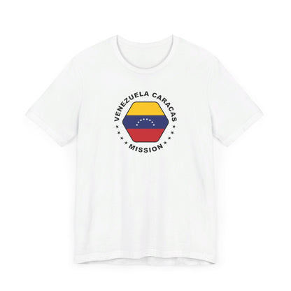 Venezuela Caracas Mission Circular Flag T-shirt - Latter-Day Saint LDS Missionary Gift - Book of Mormon