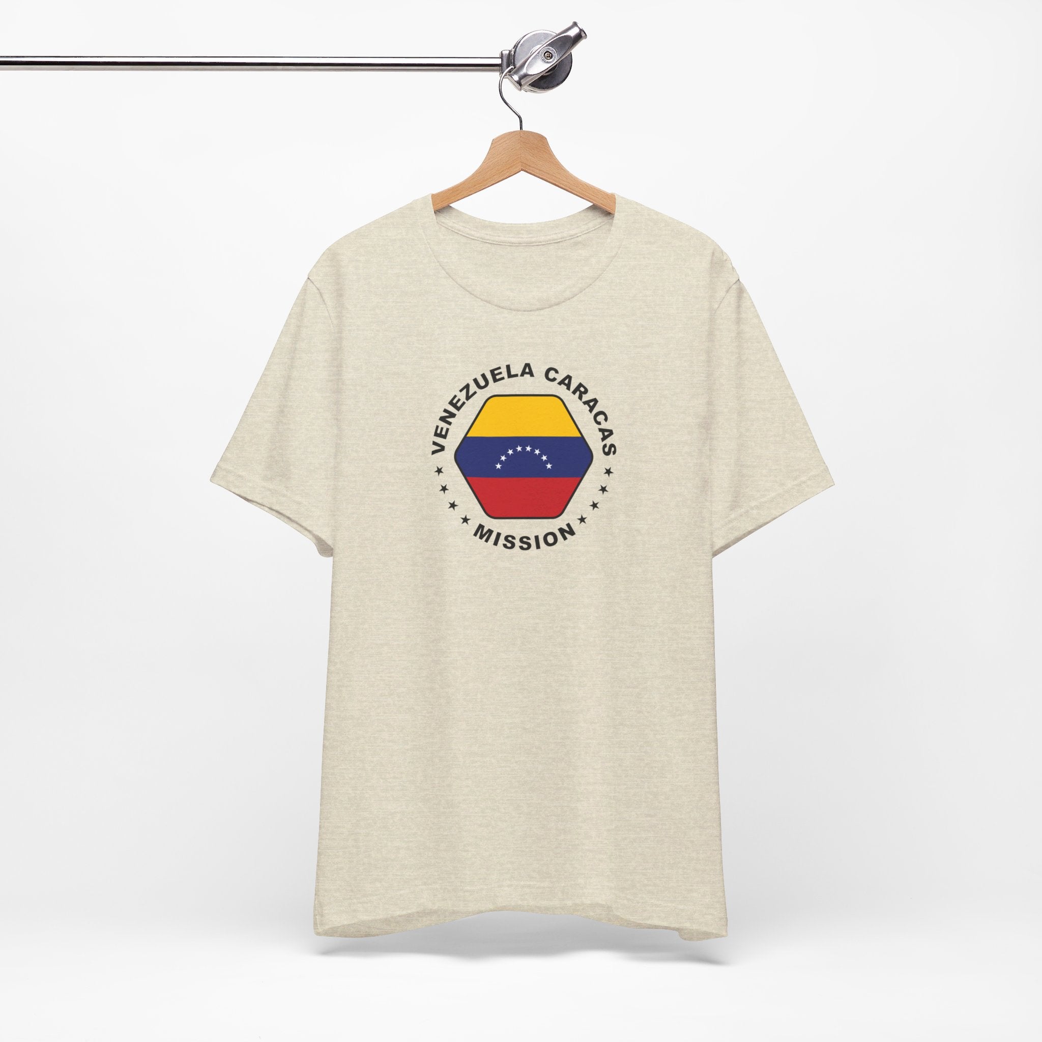 Venezuela Caracas Mission Circular Flag T-shirt - Latter-Day Saint LDS Missionary Gift - Book of Mormon