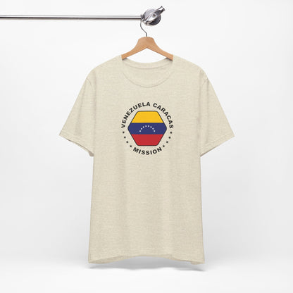 Venezuela Caracas Mission Circular Flag T-shirt - Latter-Day Saint LDS Missionary Gift - Book of Mormon