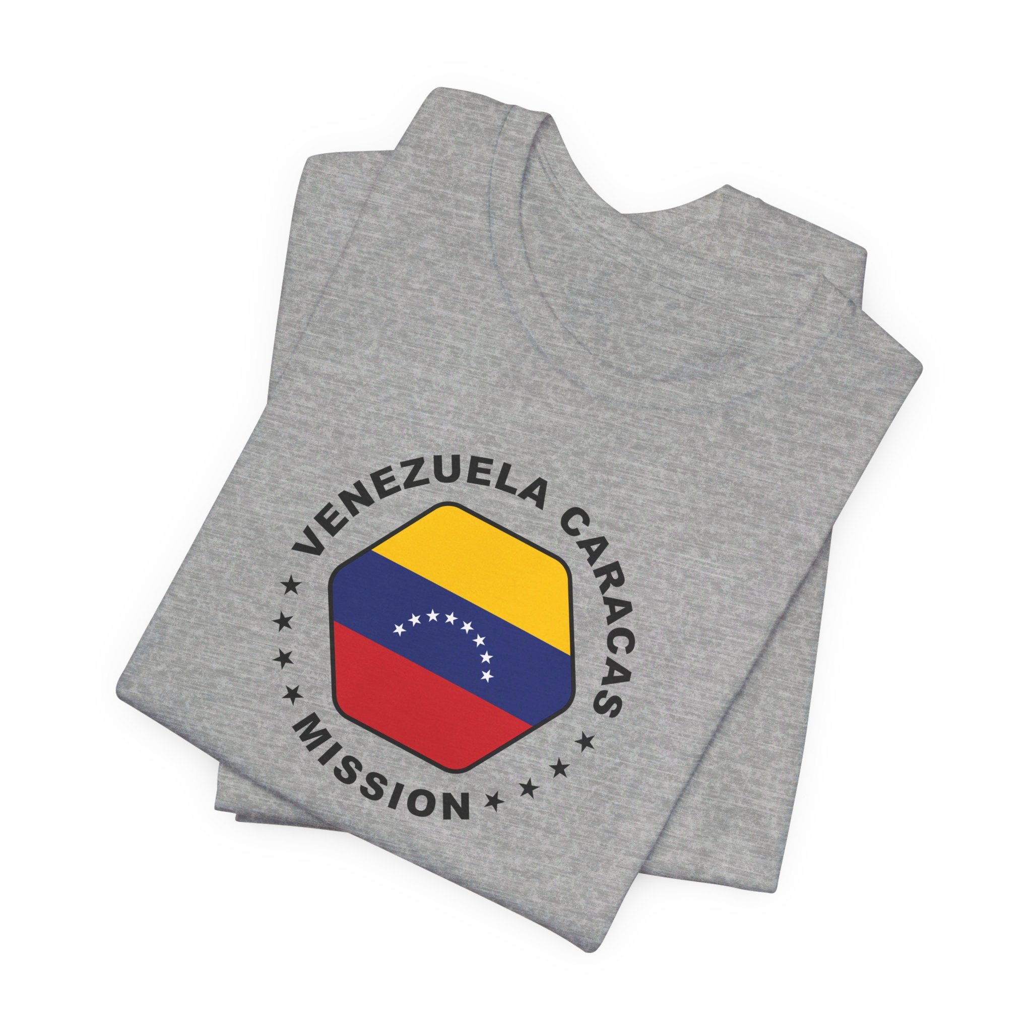 Venezuela Caracas Mission Circular Flag T-shirt - Latter-Day Saint LDS Missionary Gift - Book of Mormon