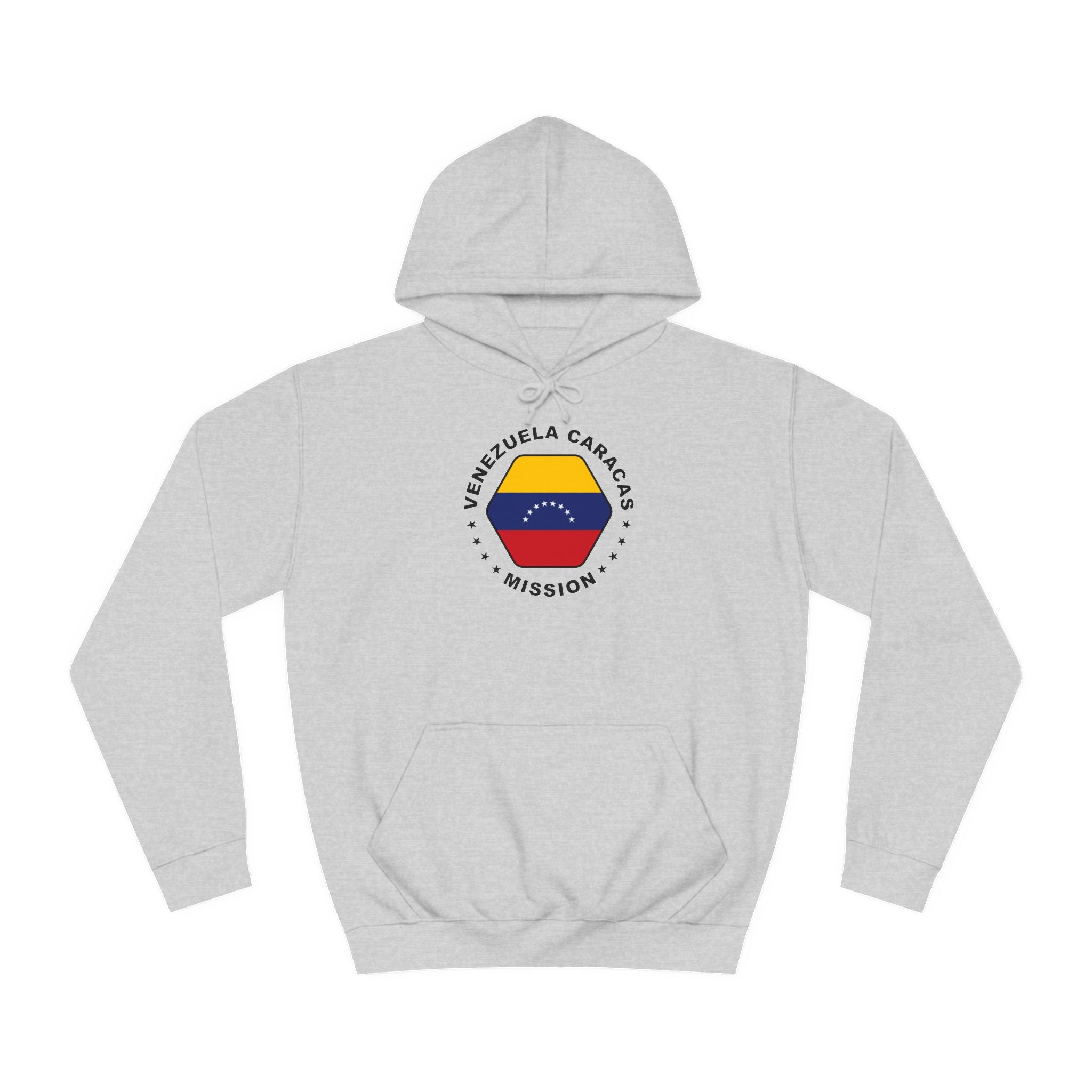 Venezuela Caracas Mission Flag Logo (Black Border) College Hoodie - Latter-Day Saint LDS Missionary Gift - Book of Mormon