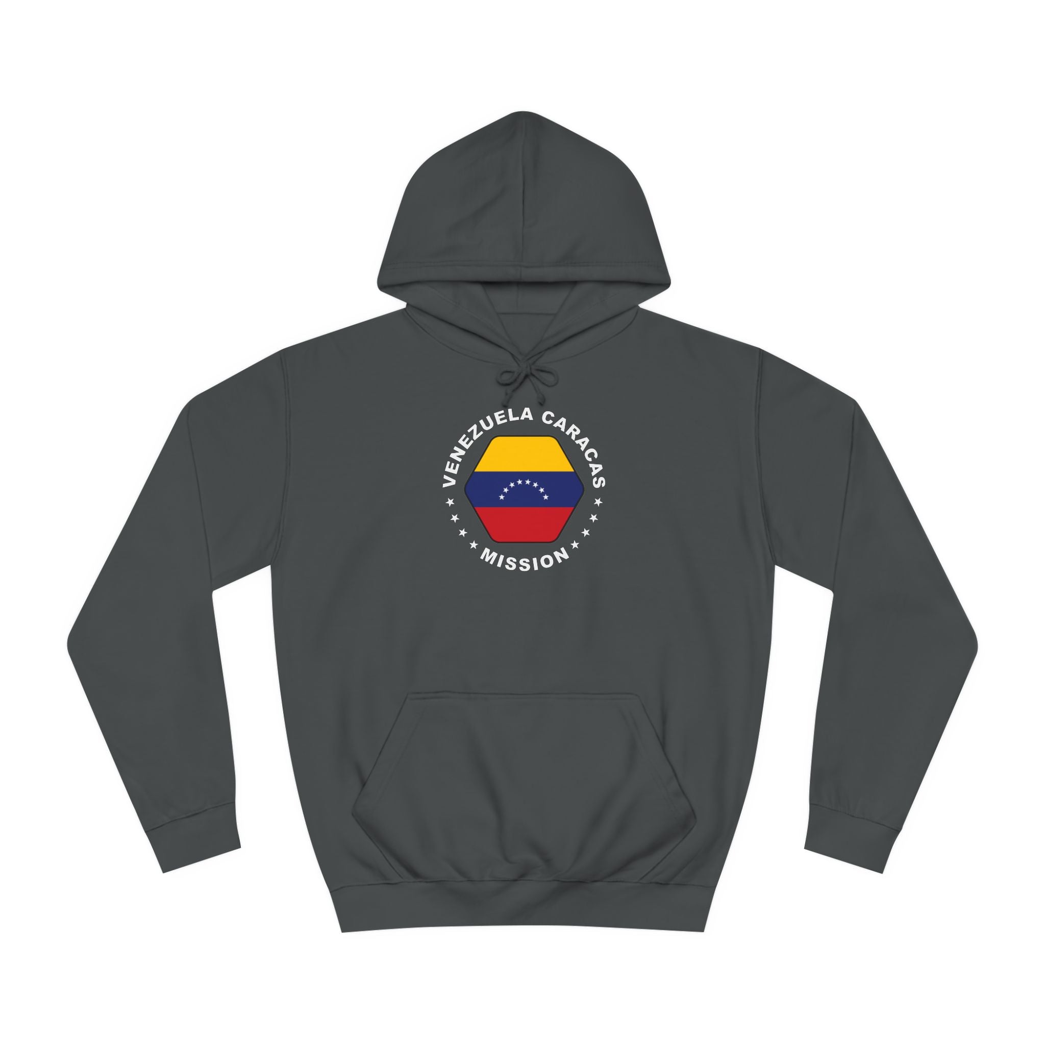 Venezuela Caracas Mission Flag Logo (White Border) College Hoodie - Latter-Day Saint LDS Missionary Gift - Book of Mormon