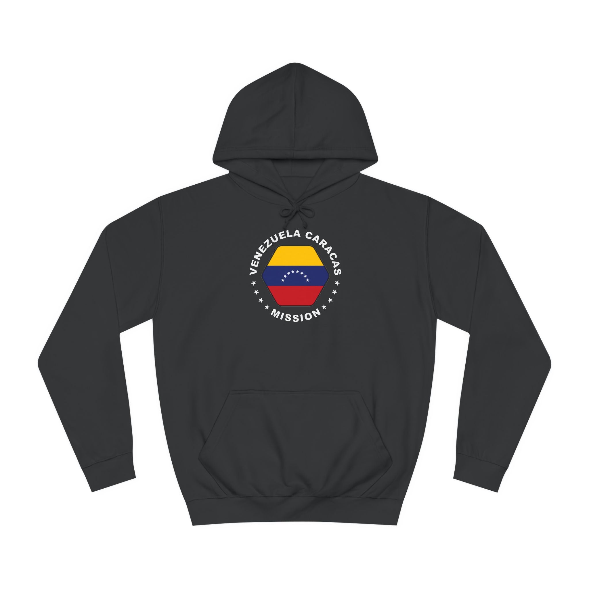 Venezuela Caracas Mission Flag Logo (White Border) College Hoodie - Latter-Day Saint LDS Missionary Gift - Book of Mormon