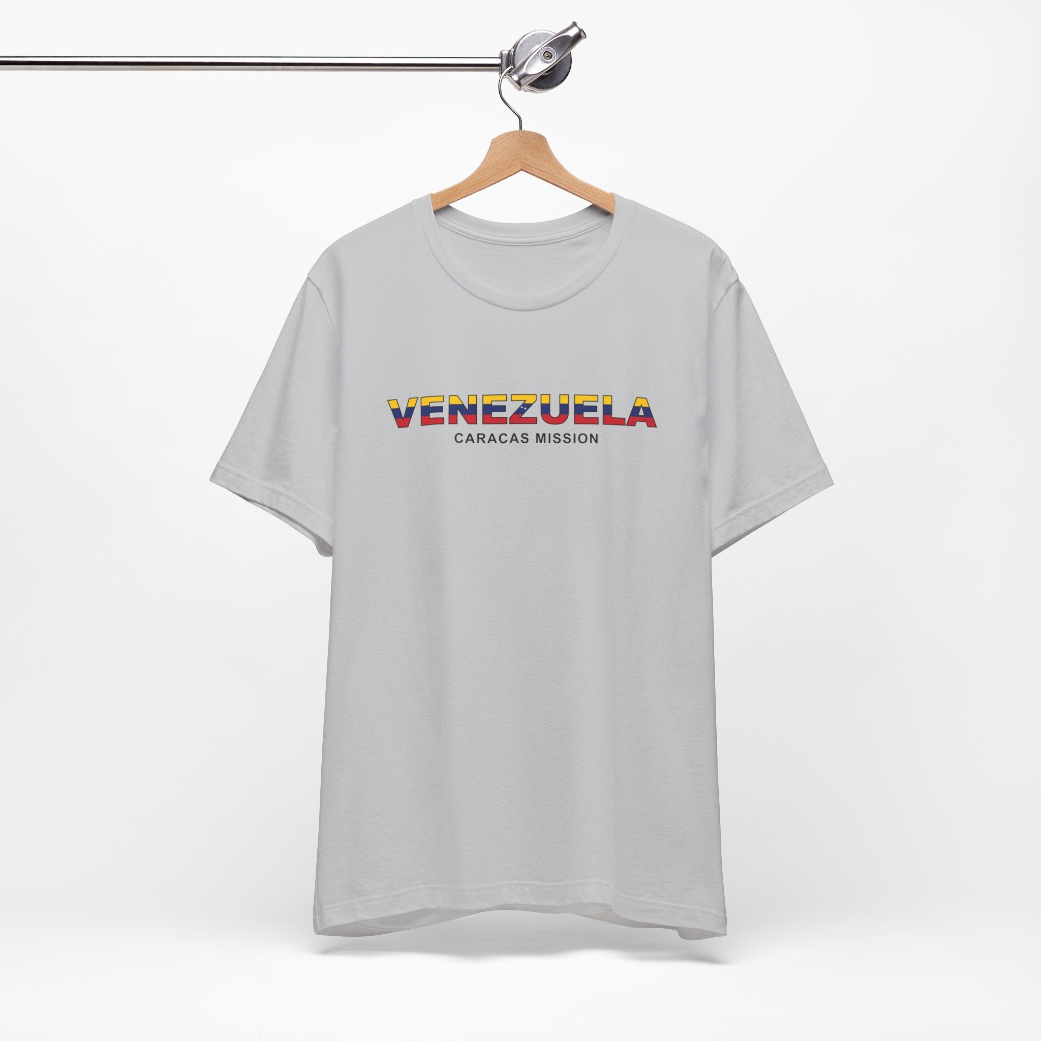 Venezuela Caracas Mission Flag Title T-shirt - Latter-Day Saint LDS Missionary Gift - Book of Mormon