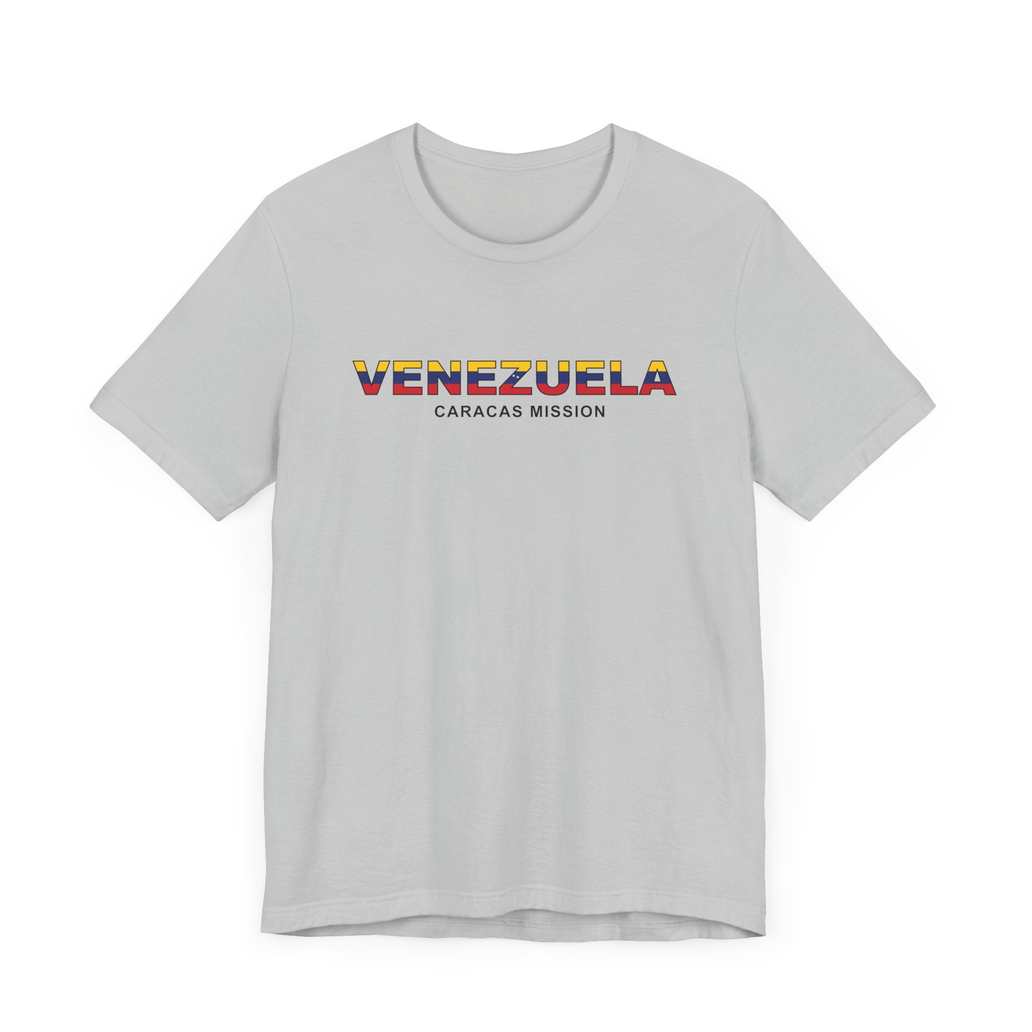 Venezuela Caracas Mission Flag Title T-shirt - Latter-Day Saint LDS Missionary Gift - Book of Mormon