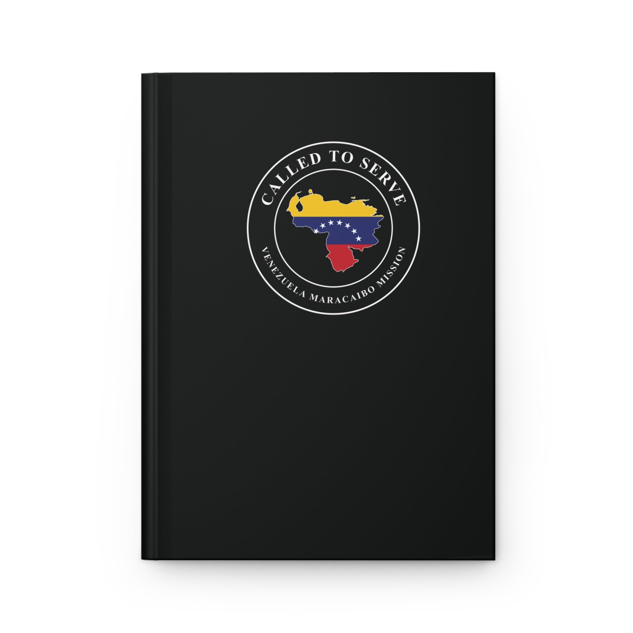 Venezuela Maracaibo Mission Flag Map Called to Serve Black Hardcover Journal Matte - Latter-Day Saint LDS Missionary Gift - Book of Mormon