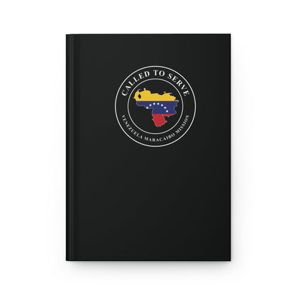 Venezuela Maracaibo Mission Flag Map Called to Serve Black Hardcover Journal Matte - Latter-Day Saint LDS Missionary Gift - Book of Mormon