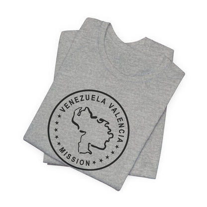 Venezuela Valencia Mission Circular Monochrome Logo T-Shirt - Latter-Day Saint LDS Missionary Gift - Book of Mormon
