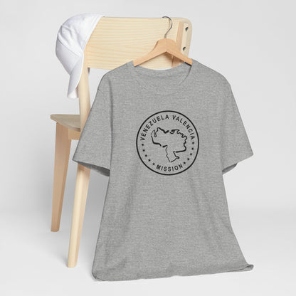 Venezuela Valencia Mission Circular Monochrome Logo T-Shirt - Latter-Day Saint LDS Missionary Gift - Book of Mormon