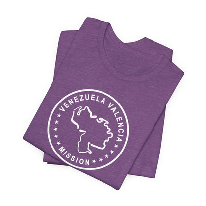 Venezuela Valencia Mission Circular Monochrome Logo T-Shirt - Latter-Day Saint LDS Missionary Gift - Book of Mormon