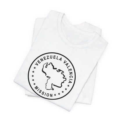 Venezuela Valencia Mission Circular Monochrome Logo T-Shirt - Latter-Day Saint LDS Missionary Gift - Book of Mormon