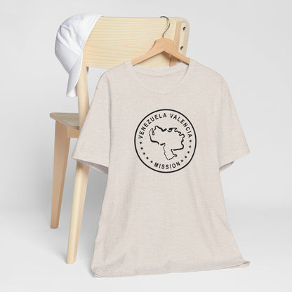Venezuela Valencia Mission Circular Monochrome Logo T-Shirt - Latter-Day Saint LDS Missionary Gift - Book of Mormon