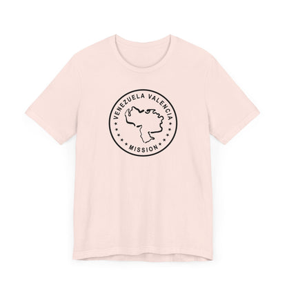 Venezuela Valencia Mission Circular Monochrome Logo T-Shirt - Latter-Day Saint LDS Missionary Gift - Book of Mormon