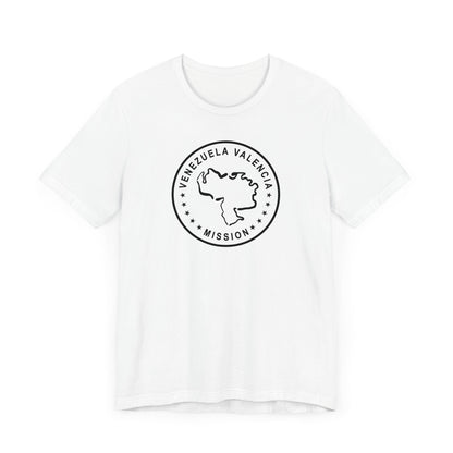 Venezuela Valencia Mission Circular Monochrome Logo T-Shirt - Latter-Day Saint LDS Missionary Gift - Book of Mormon