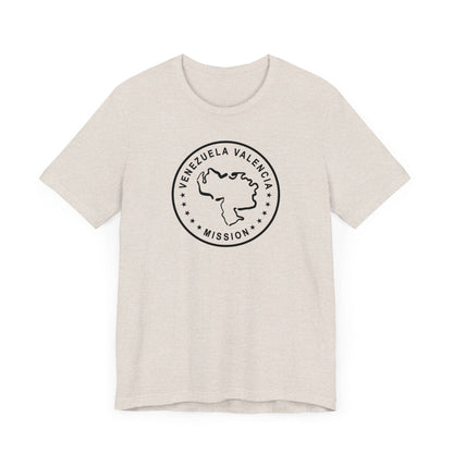 Venezuela Valencia Mission Circular Monochrome Logo T-Shirt - Latter-Day Saint LDS Missionary Gift - Book of Mormon