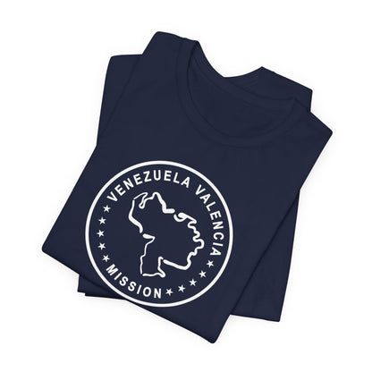 Venezuela Valencia Mission Circular Monochrome Logo T-Shirt - Latter-Day Saint LDS Missionary Gift - Book of Mormon