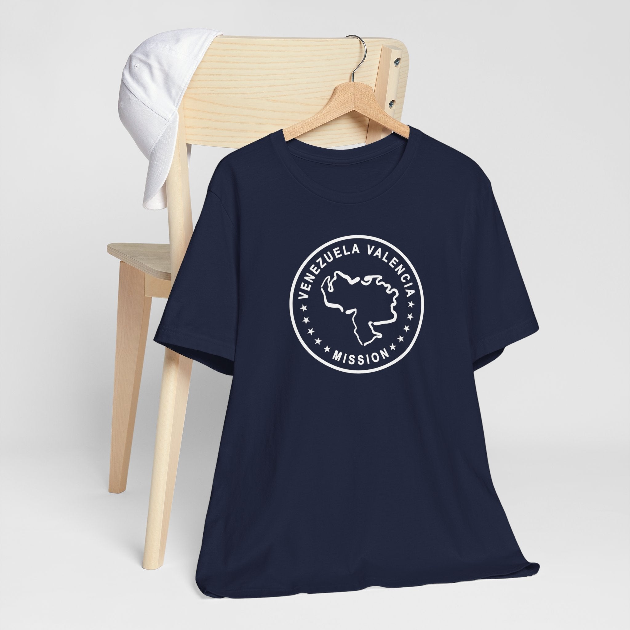 Venezuela Valencia Mission Circular Monochrome Logo T-Shirt - Latter-Day Saint LDS Missionary Gift - Book of Mormon