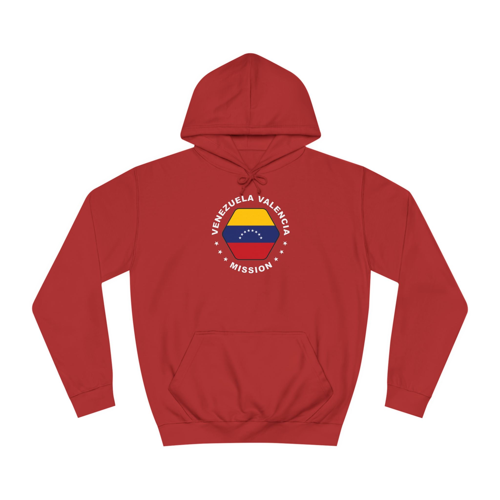 Venezuela Valencia Mission Flag Logo (White Border) College Hoodie - Latter-Day Saint LDS Missionary Gift - Book of Mormon