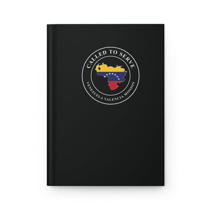 Venezuela Valencia Mission Flag Map Called to Serve Black Hardcover Journal Matte - Latter-Day Saint LDS Missionary Gift - Book of Mormon