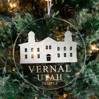 Vernal Utah Temple Christmas Ornament - Latter-Day Saint LDS Missionary Gift - Book of Mormon