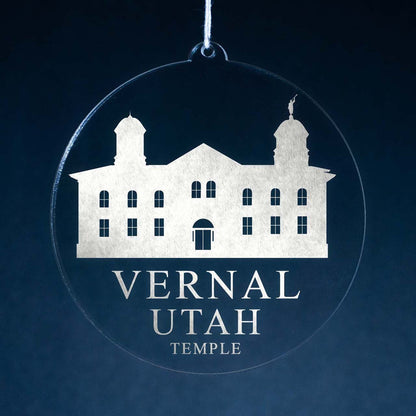 Vernal Utah Temple Christmas Ornament - Latter-Day Saint LDS Missionary Gift - Book of Mormon