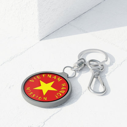 Vietnam Hanoi Mission Circle Flag Key Tag - Latter-Day Saint LDS Missionary Gift - Book of Mormon
