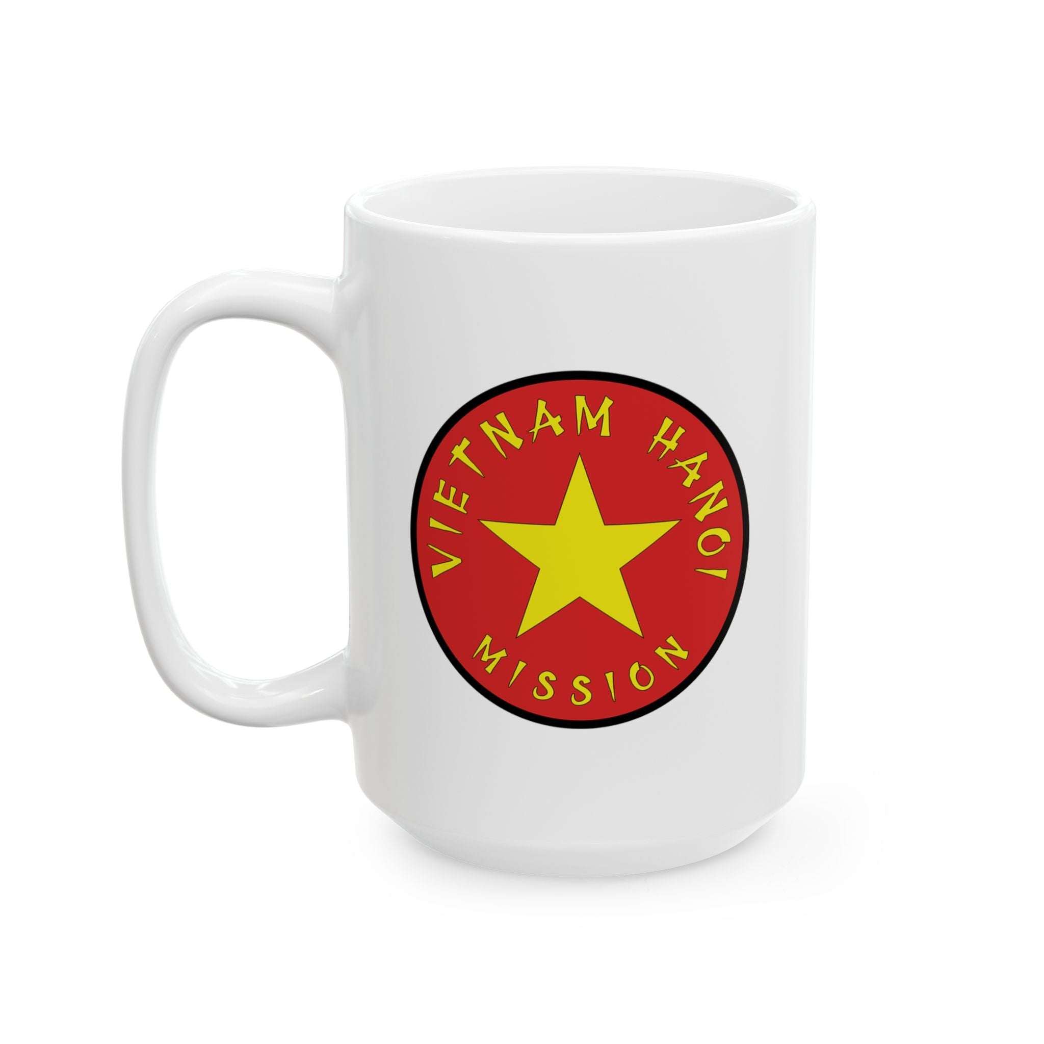 Vietnam Hanoi Mission Circular Flag White Ceramic Mug - Latter-Day Saint LDS Missionary Gift - Book of Mormon