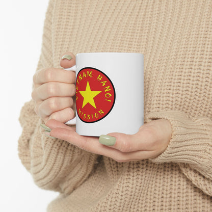 Vietnam Hanoi Mission Circular Flag White Ceramic Mug - Latter-Day Saint LDS Missionary Gift - Book of Mormon