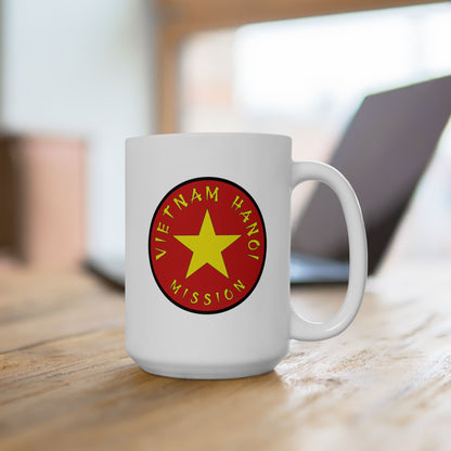 Vietnam Hanoi Mission Circular Flag White Ceramic Mug - Latter-Day Saint LDS Missionary Gift - Book of Mormon