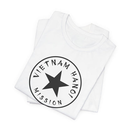 Vietnam Hanoi Mission Circular Monochrome Logo T-Shirt - Latter-Day Saint LDS Missionary Gift - Book of Mormon