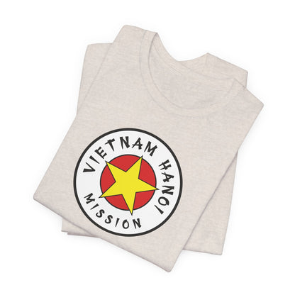 Vietnam Hanoi Mission Flag Logo (White Border) T-shirt - Latter-Day Saint LDS Missionary Gift - Book of Mormon