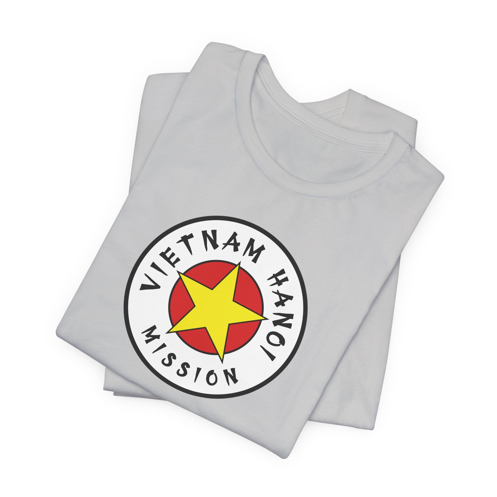 Vietnam Hanoi Mission Flag Logo (White Border) T-shirt - Latter-Day Saint LDS Missionary Gift - Book of Mormon