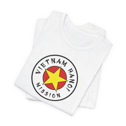 Vietnam Hanoi Mission Flag Logo (White Border) T-shirt - Latter-Day Saint LDS Missionary Gift - Book of Mormon