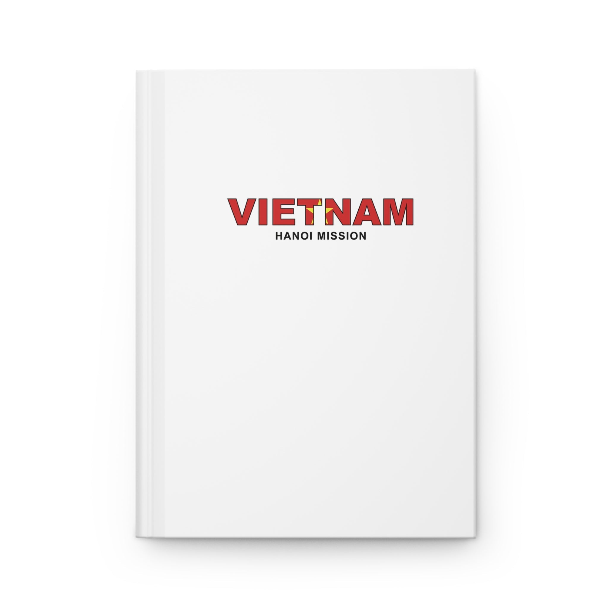 Vietnam Hanoi Mission Flag Title White Hardcover Journal Matte - Latter-Day Saint LDS Missionary Gift - Book of Mormon