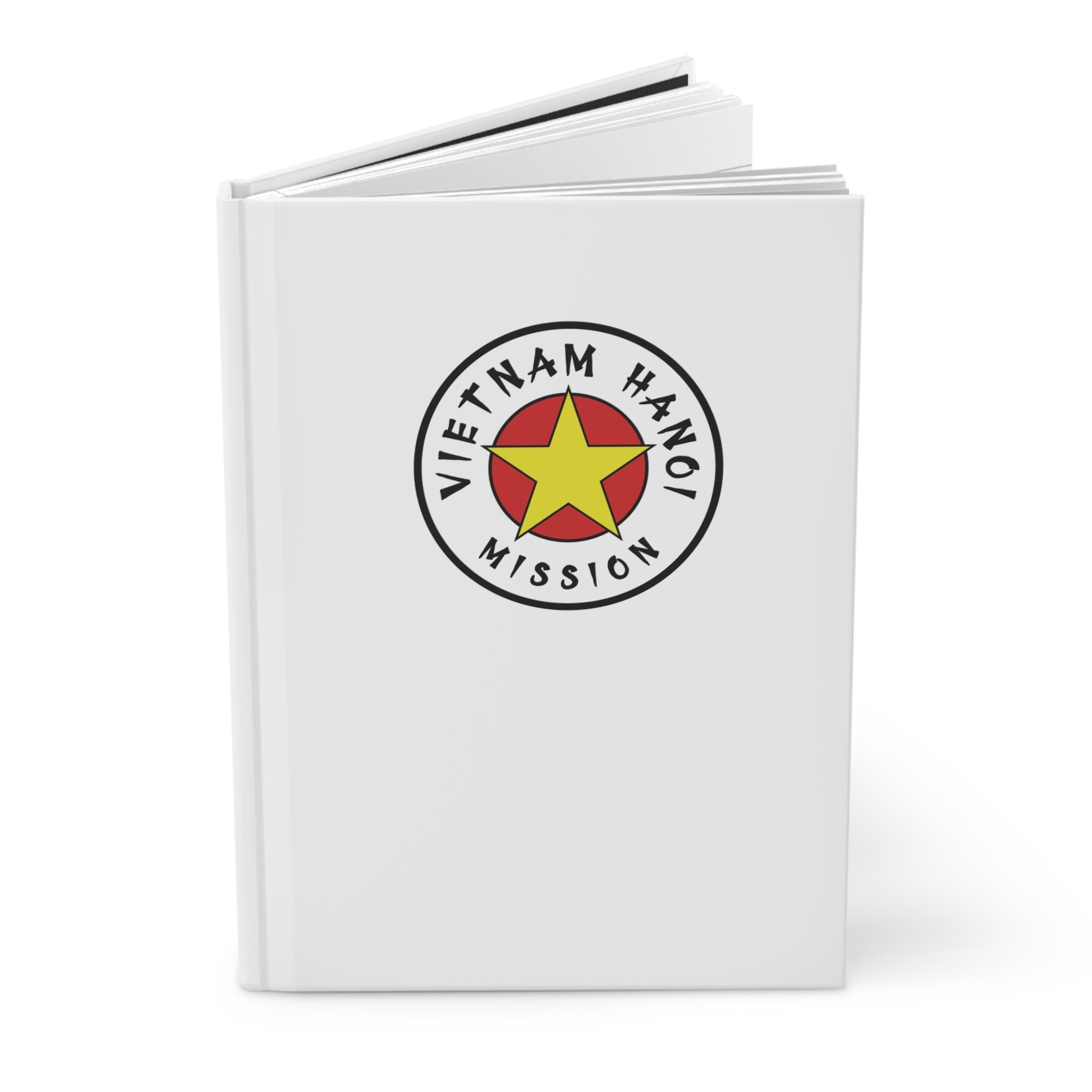 Vietnam Hanoi Mission Logo Design White Hardcover Journal Matte - Latter-Day Saint LDS Missionary Gift - Book of Mormon