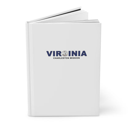 Virginia Richmond Mission Flag Title White Hardcover Journal Matte - Latter-Day Saint LDS Missionary Gift - Book of Mormon