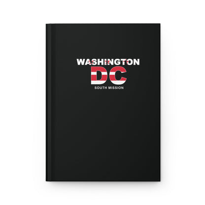 Washington DC North Mission Flag Title Black Hardcover Journal Matte - Latter-Day Saint LDS Missionary Gift - Book of Mormon