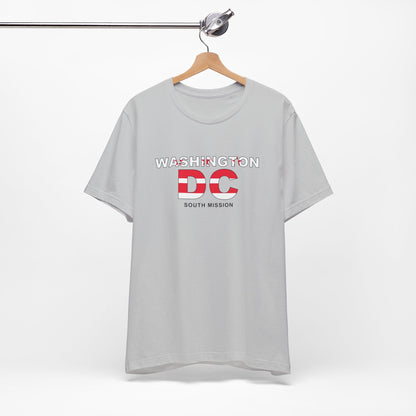 Washington DC South Mission Flag Title T-shirt - Latter-Day Saint LDS Missionary Gift - Book of Mormon