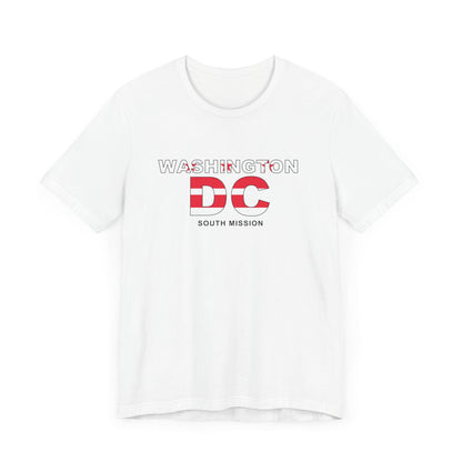 Washington DC South Mission Flag Title T-shirt - Latter-Day Saint LDS Missionary Gift - Book of Mormon