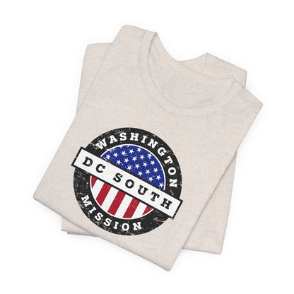 Washington DC South Mission Vintage Circular USA Flag T-Shirt - Latter-Day Saint LDS Missionary Gift - Book of Mormon