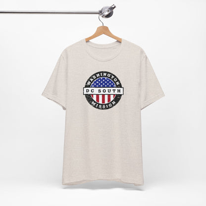 Washington DC South Mission Vintage Circular USA Flag T-Shirt - Latter-Day Saint LDS Missionary Gift - Book of Mormon