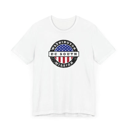 Washington DC South Mission Vintage Circular USA Flag T-Shirt - Latter-Day Saint LDS Missionary Gift - Book of Mormon