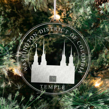 Washington DC Temple Christmas Ornament - Latter-Day Saint LDS Missionary Gift - Book of Mormon